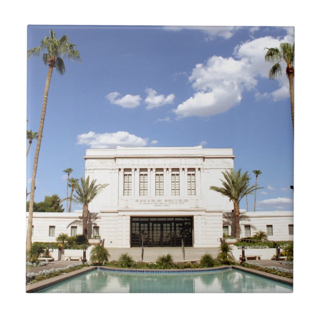 Lds mesa arizona Tempelmormonenbild Fliese (Vorderseite)