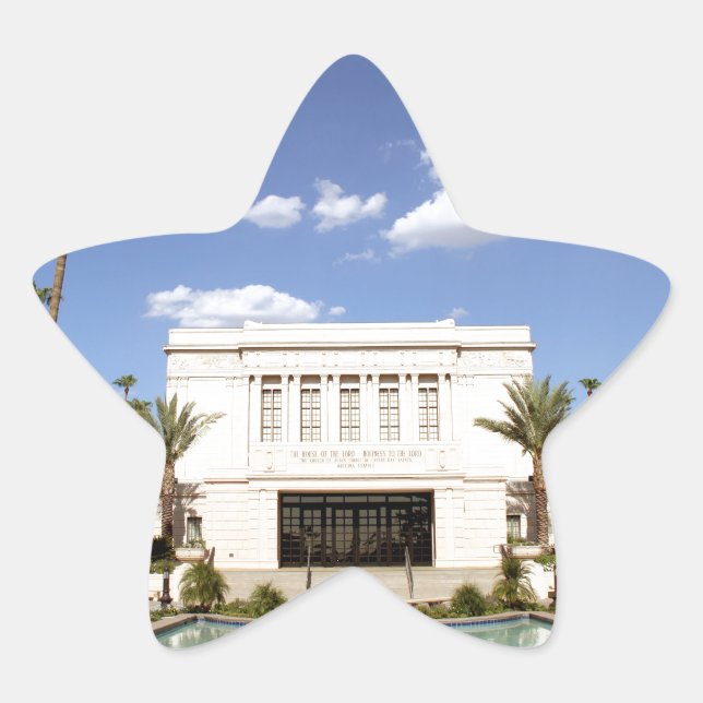 Lds mesa arizona Tempelmormonenbild Stern-Aufkleber (Vorderseite)