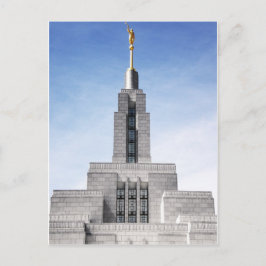 Lds mormon draper ut temple spire postkarte