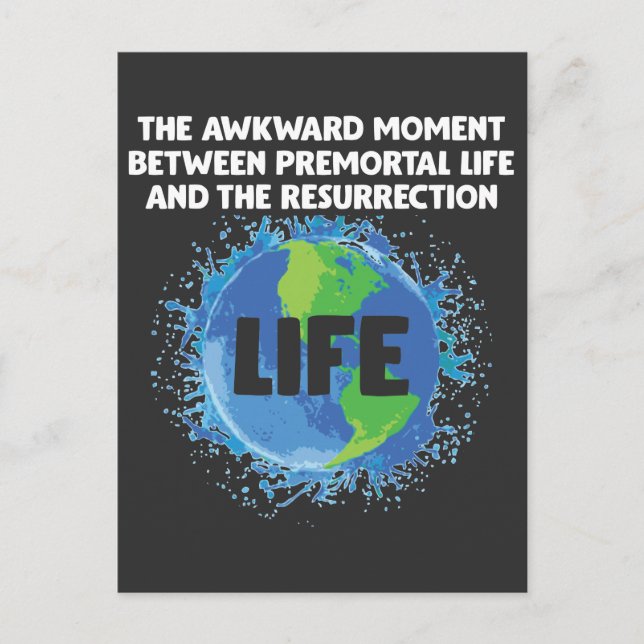LDS Mormon Life Premortal Resurrecrection Missiona Postkarte (Vorderseite)