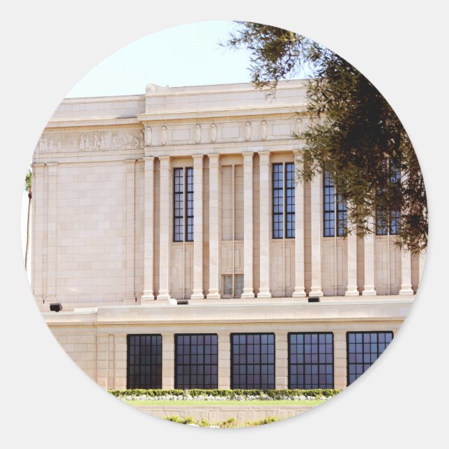 Lds mormon mesa arizona runder aufkleber (Vorderseite)