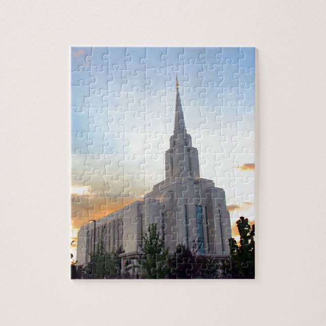 LDS mormon Oquirrh Mountain Utah Tempel Puzzle (Vertikal)