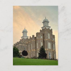 LDS Mormon Temple Logan, Utah Postkarte
