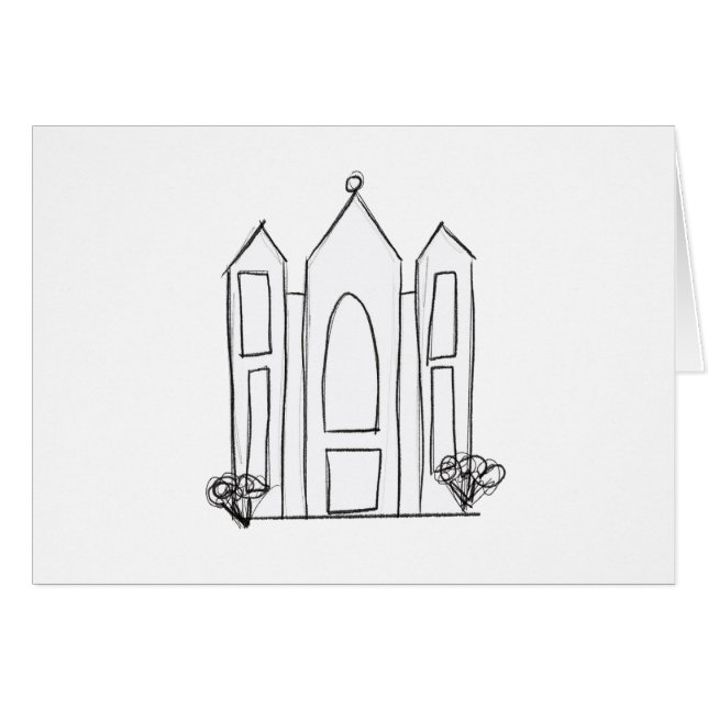 LDS Salt Lake City Tempel (Vorderseite (Horizontal))