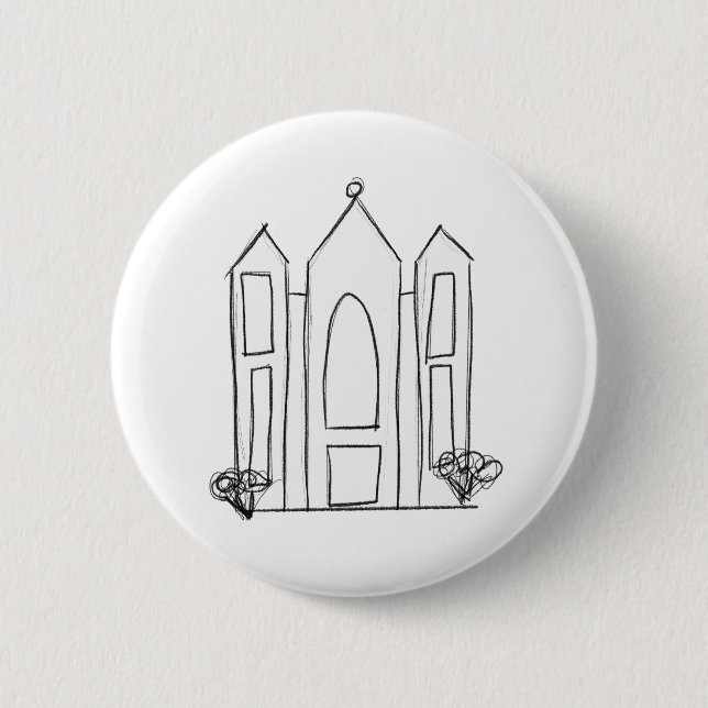 LDS Salt Lake City Tempel Button (Vorderseite)