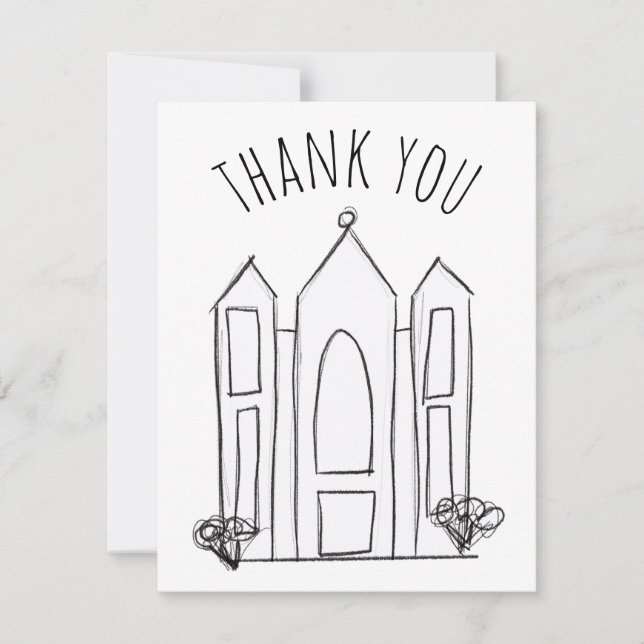 LDS Salt Lake City Tempel Dankeskarte (Vorderseite)