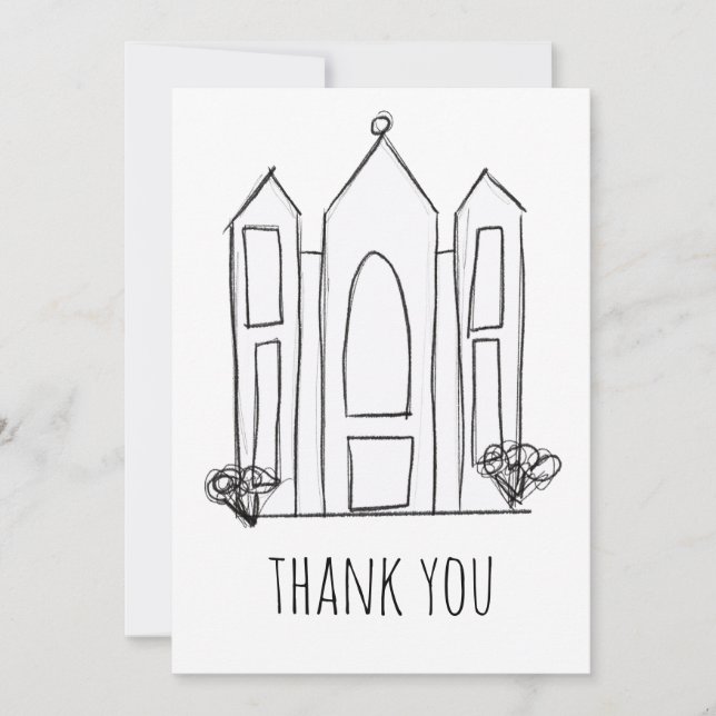 LDS Salt Lake City Tempel Dankeskarte (Vorderseite)