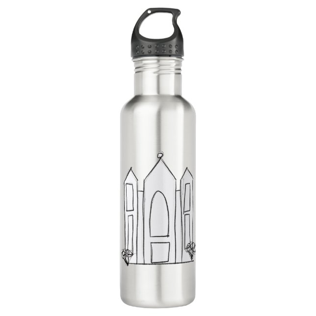 LDS Salt Lake City Tempel Edelstahlflasche (Vorderseite)