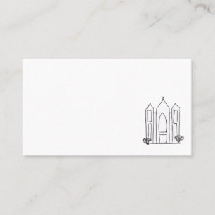 LDS Salt Lake City Tempel einfache moderne Mormon Visitenkarte
