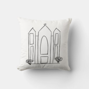 LDS Salt-Lake-City-Tempel einfacher moderner Mormo Kissen