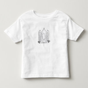 LDS Salt Lake City Tempel einfacher moderner Mormo Kleinkind T-shirt