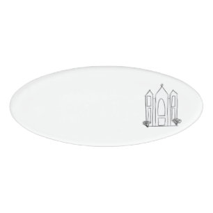 LDS Salt Lake City Tempel einfacher moderner Mormo Namenschild