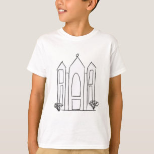LDS Salt Lake City Tempel einfacher moderner Mormo T-Shirt