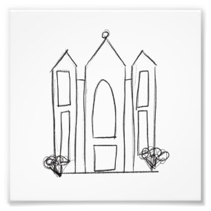 LDS Salt Lake City Tempel Fotodruck