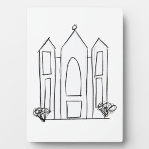 LDS Salt Lake City Tempel Fotoplatte