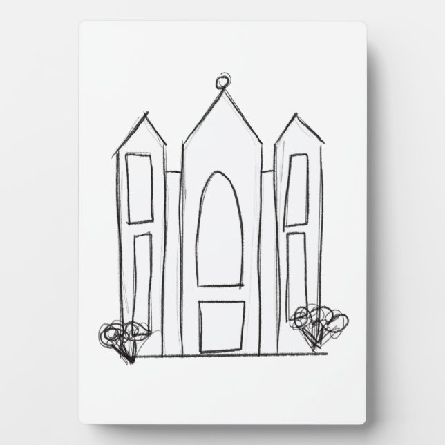 LDS Salt Lake City Tempel Fotoplatte (Vorderseite)