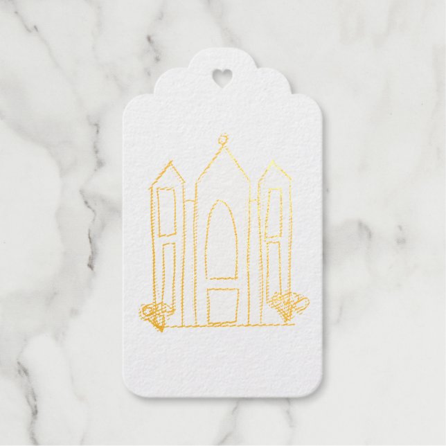 LDS Salt Lake City Tempel Geschenkanhänger (Vorderseite)