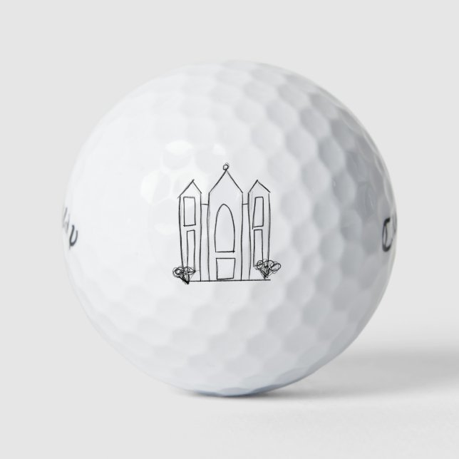 LDS Salt Lake City Tempel Golfball (Vorderseite)
