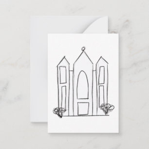 LDS Salt Lake City Tempel Hinweiskarte