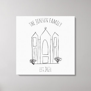 LDS Salt Lake City Tempel Leinwanddruck