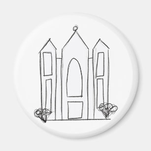 LDS Salt Lake City Tempel Magnet