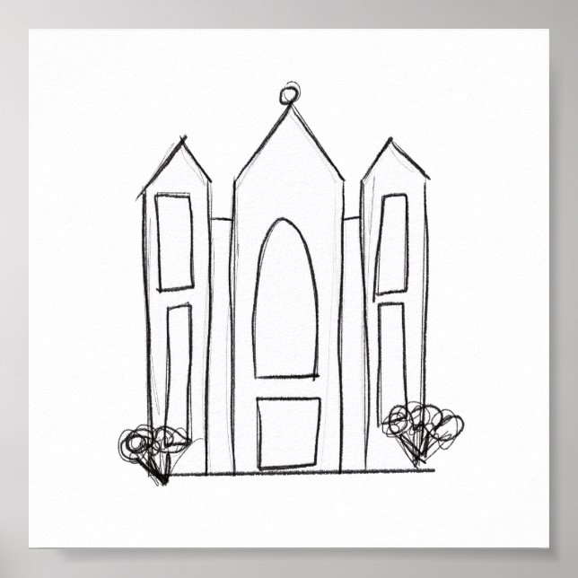 LDS Salt Lake City Tempel Poster (Vorne)