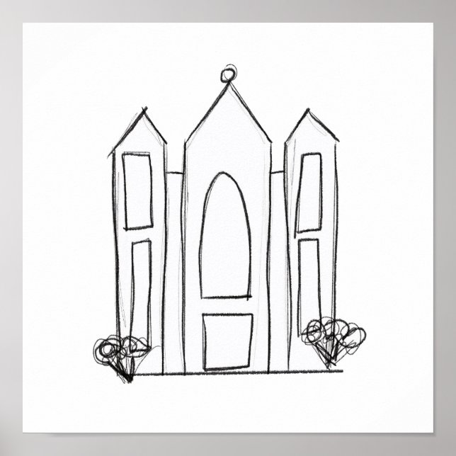 LDS Salt Lake City Tempel Poster (Vorne)