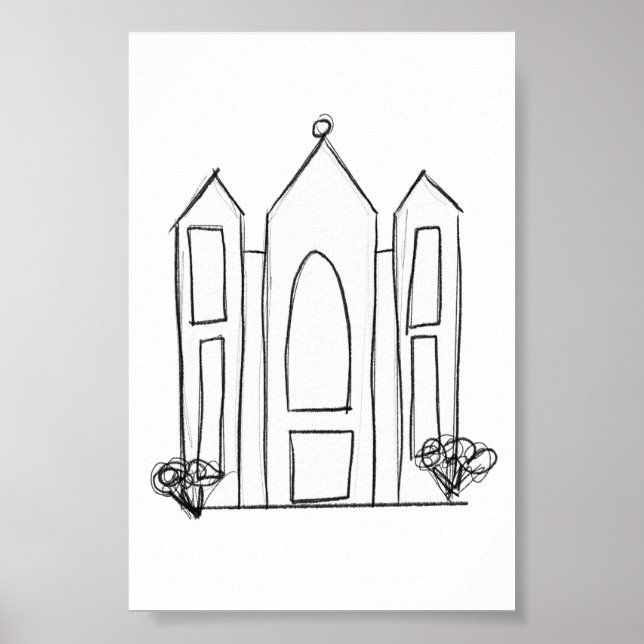 LDS Salt Lake City Tempel Poster (Vorne)