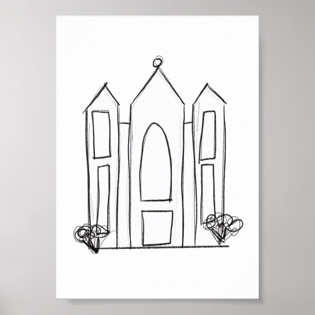 LDS Salt Lake City Tempel Poster (Vorne)