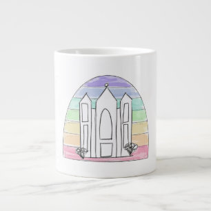 LDS Salt Lake City Tempel Regenbogen Sonnenunterga Jumbo-Tasse