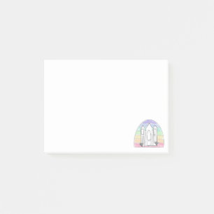 LDS Salt Lake City Tempel Regenbogen Sonnenunterga Post-it Klebezettel