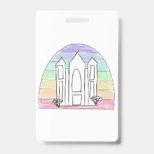 LDS Salt Lake City Tempel Regenbogenmormon Ausweis