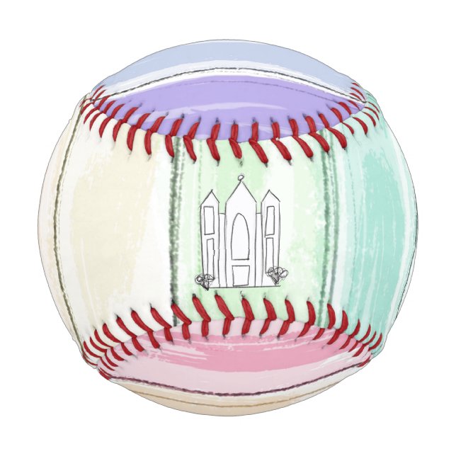 LDS Salt Lake City Tempel Regenbogenmormon Baseball (Vorderseite)