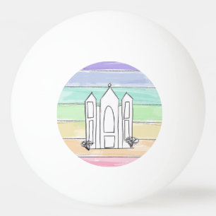 LDS Salt Lake City Tempel Regenbogenmormon Tischtennisball