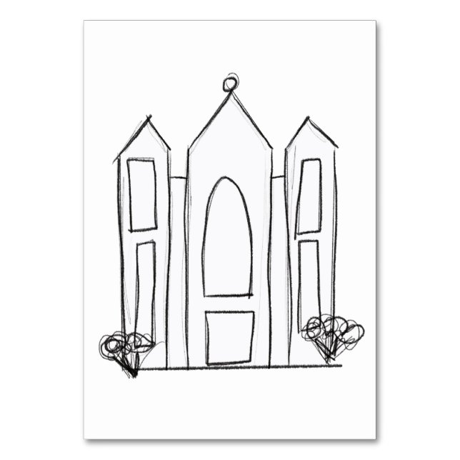 LDS Salt Lake City Tempel Tischnummer (Vorderseite)
