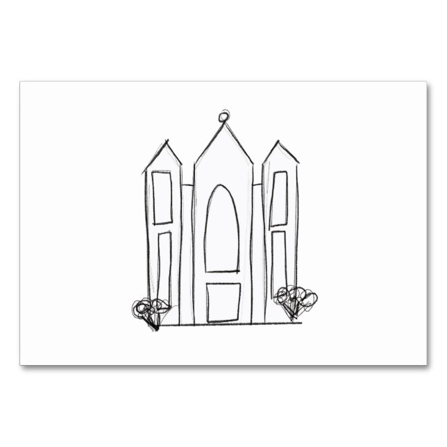 LDS Salt Lake City Tempel Tischnummer (Vorderseite)