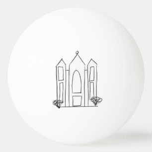 LDS Salt Lake City Tempel Tischtennisball