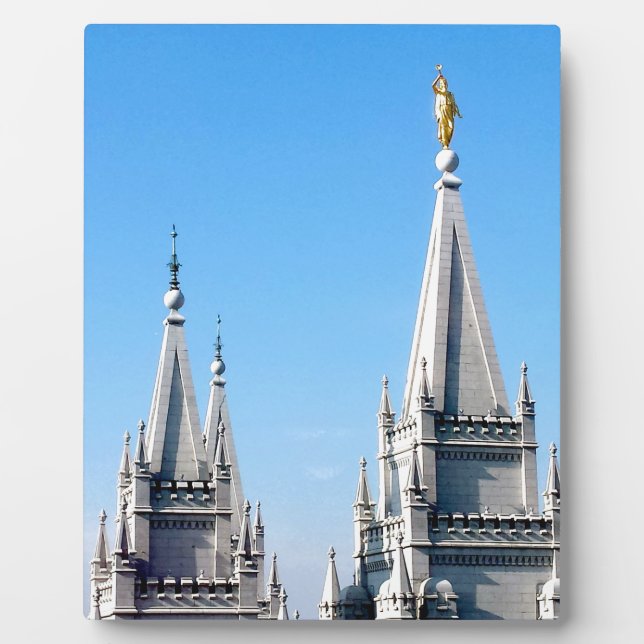 Lds salt lake city temple angel moroni fotoplatte (Vorderseite)