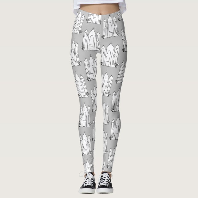 LDS Salt Lake City Temple simple modern mormon  Leggings (Vorderseite)