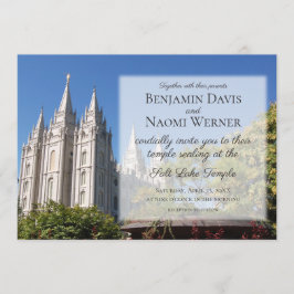 LDS Salt Lake Temple Hochzeit Einladungen