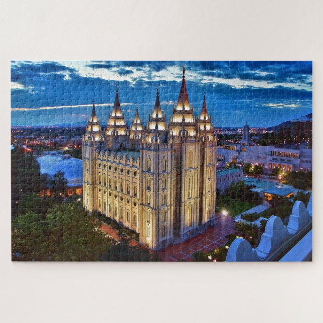LDS Salt Lake Temple Utah Puzzle (Horizontal)