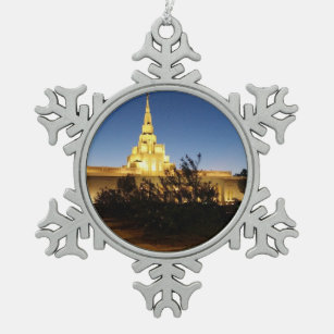 LDS Tempel-Verzierung Schneeflocken Zinn-Ornament