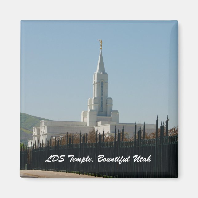 LDS Temple, Bountiful Utah Magnet (Vorne)