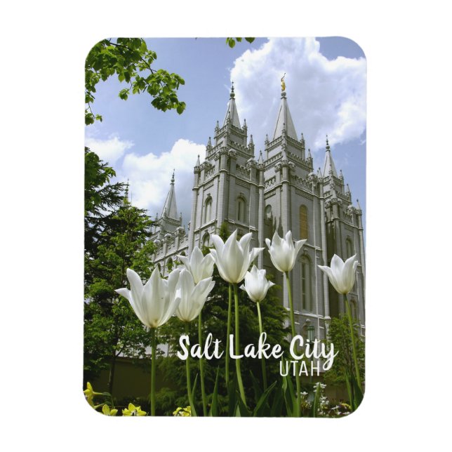 LDS Temple, Salt Lake City, Utah Magnet (Vertikal)