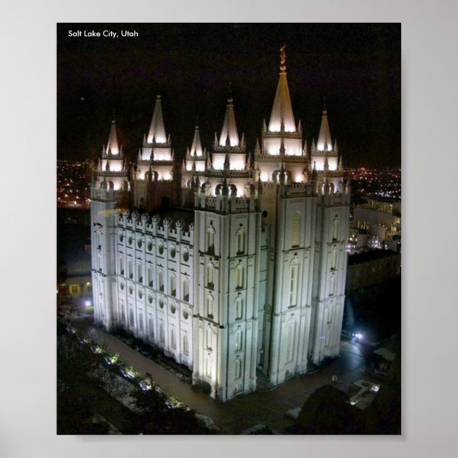 LDS Temple, Salt Lake City, Utah Poster (Vorne)