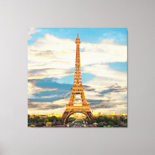 ldTOUR EIFFEL - Paris - Ansicht - Leinwanddruck