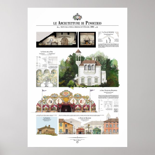Le Architetture di Pinocchio Poster (Vorne)