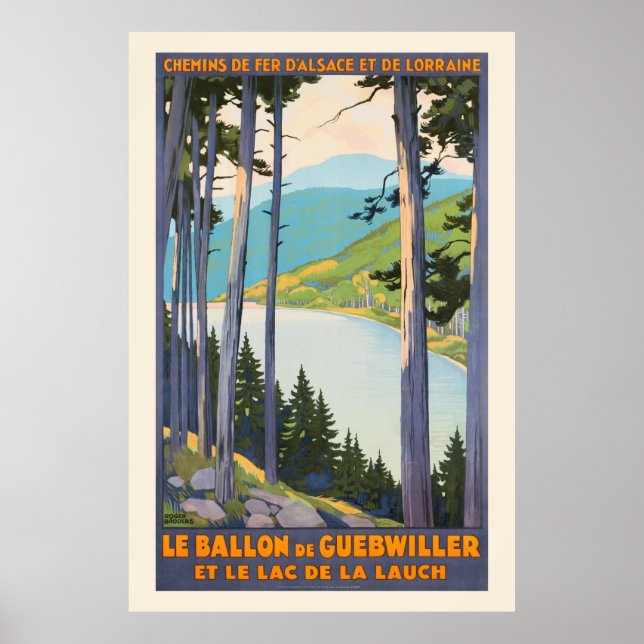 Le Ballon de Guebwiller France Vintage Poster 1930 (Vorne)