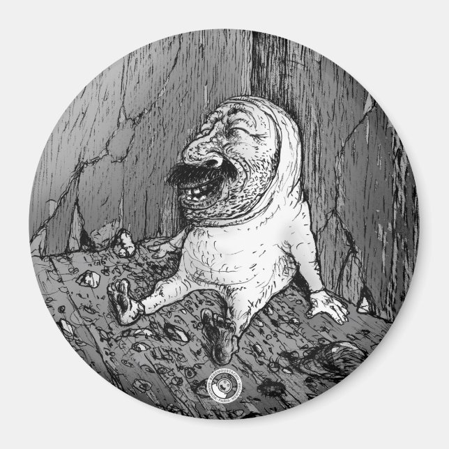 le bébé moustatchu - Magnet -001 (Vorne)