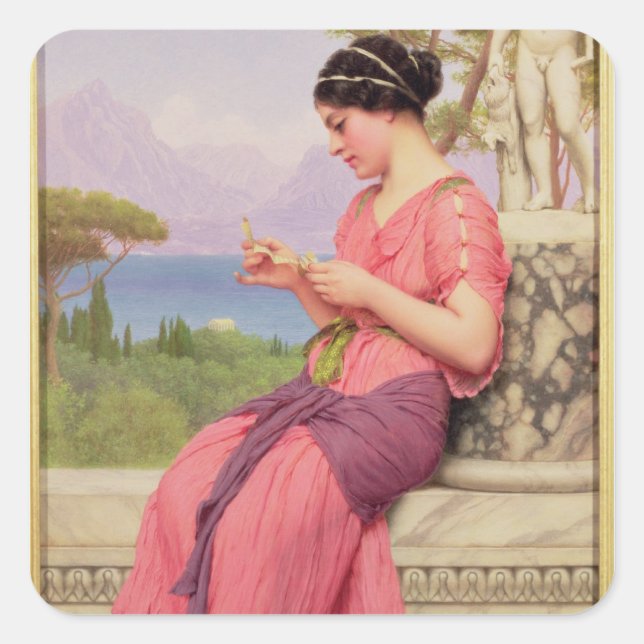 Le Billet Doux, 1913 Quadratischer Aufkleber (Vorderseite)